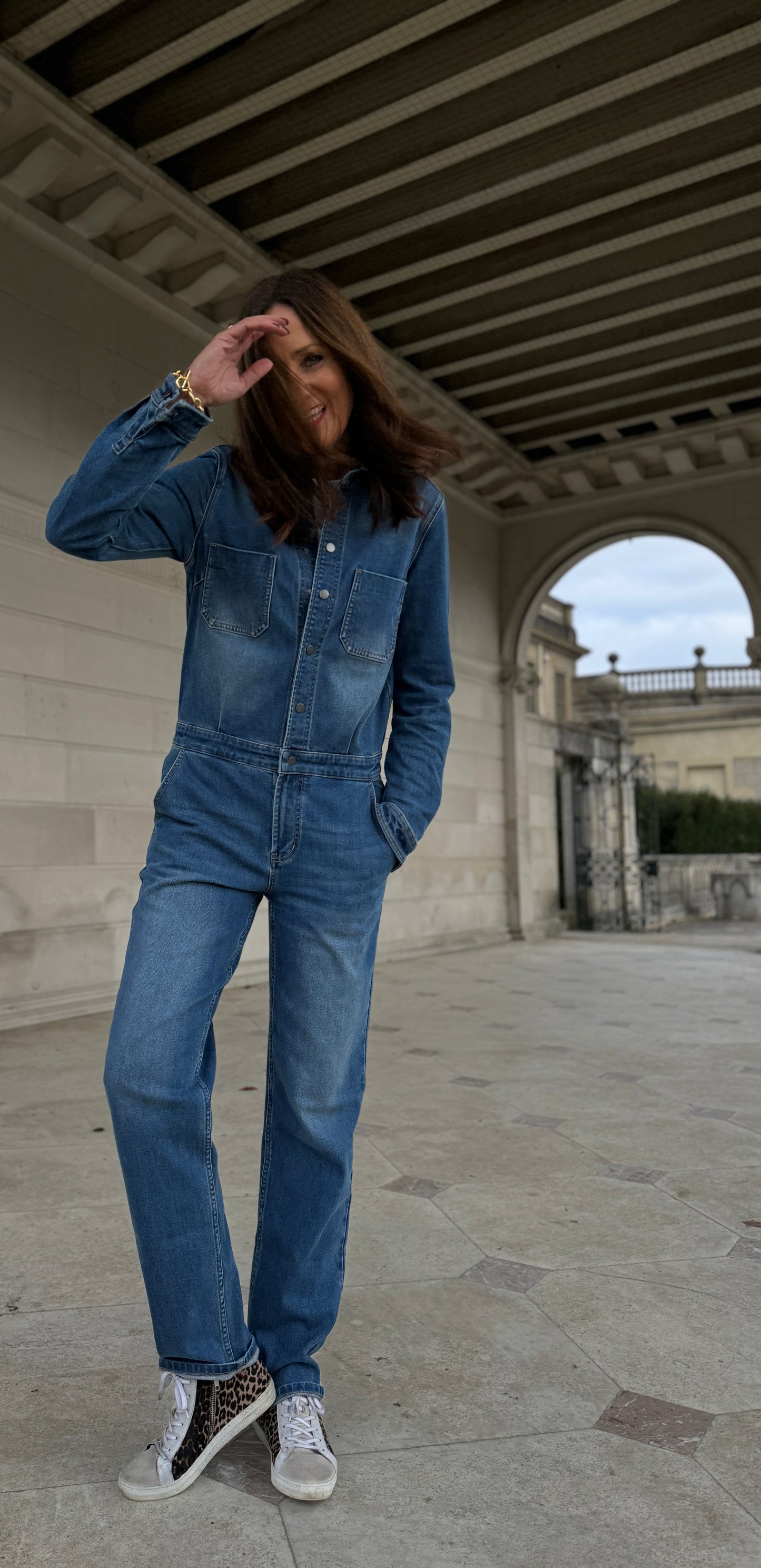 Lala Jumpsuit - Mid Wash Denim