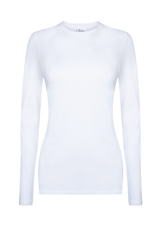 Charlie Long Sleeve Tee - White